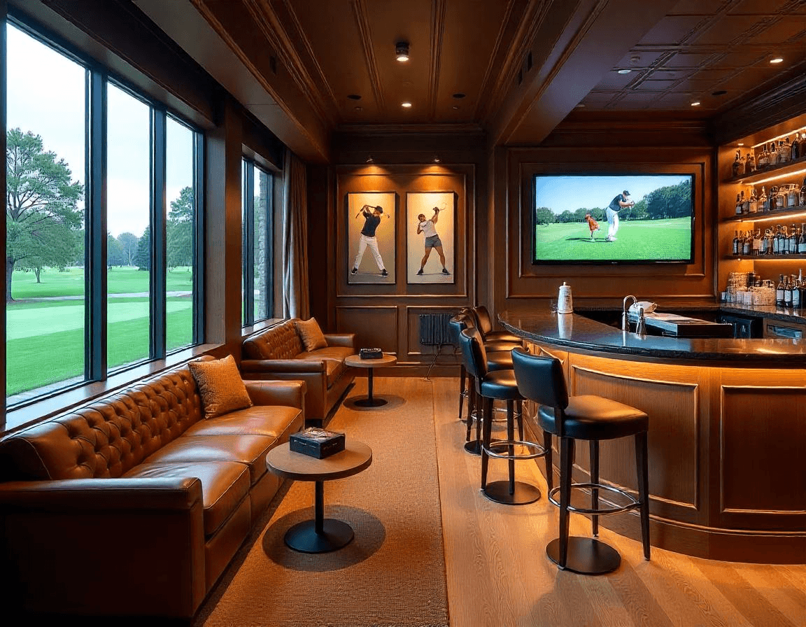 Upscale sports lounge